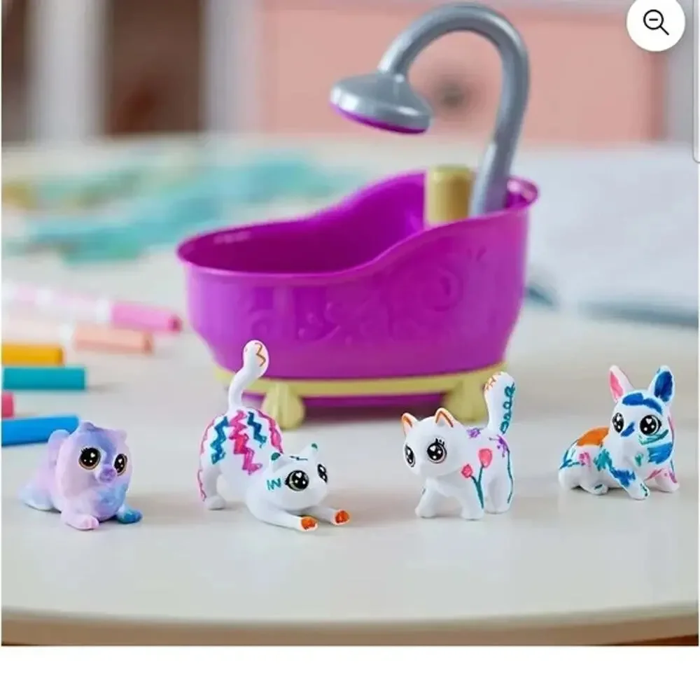 Crayola Scribble Scrubbie Pets Glam Tub, Color & Wash Toy Animal Set, Arts and C